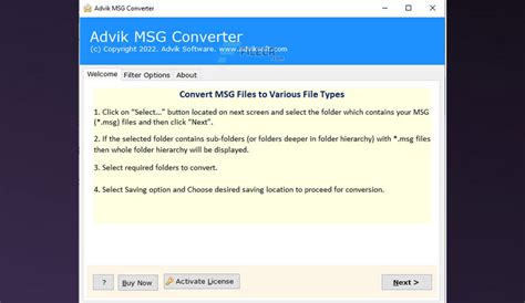 Advik MSG Converter Free Download